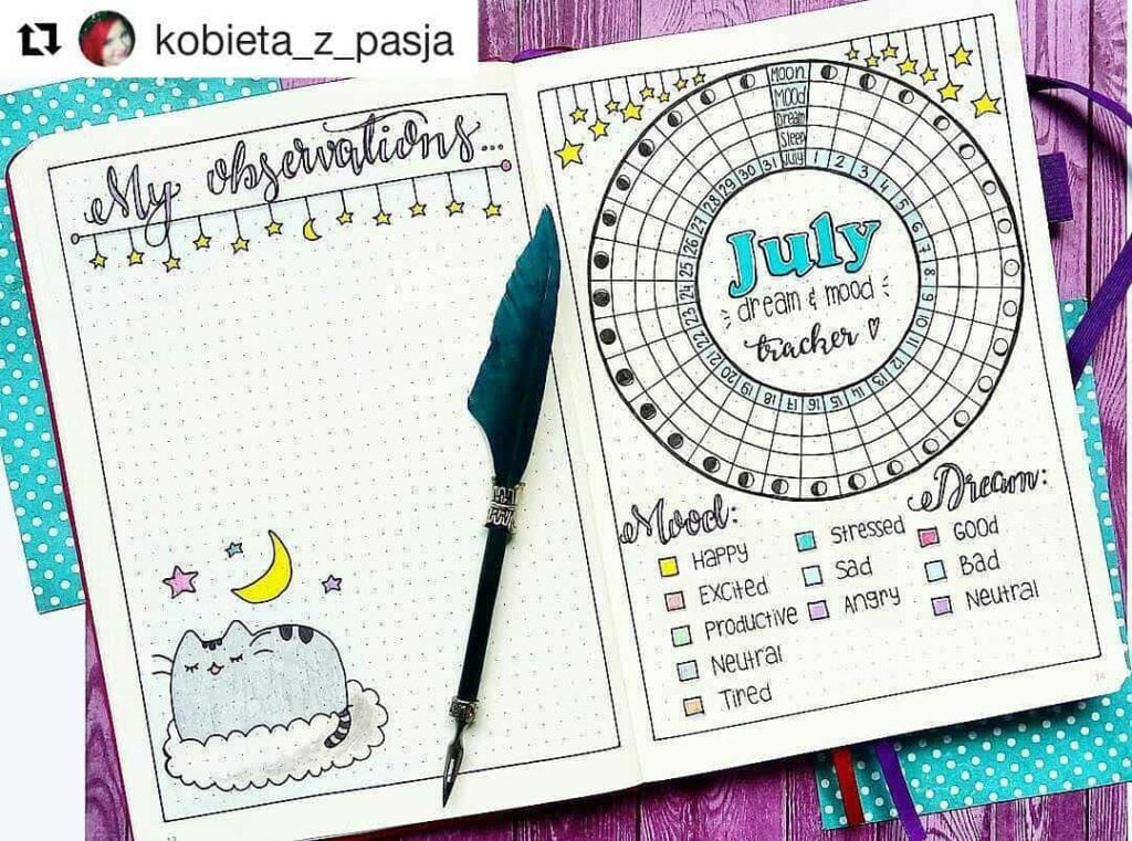 @bujoinspire Dream logging by @bujoinspire