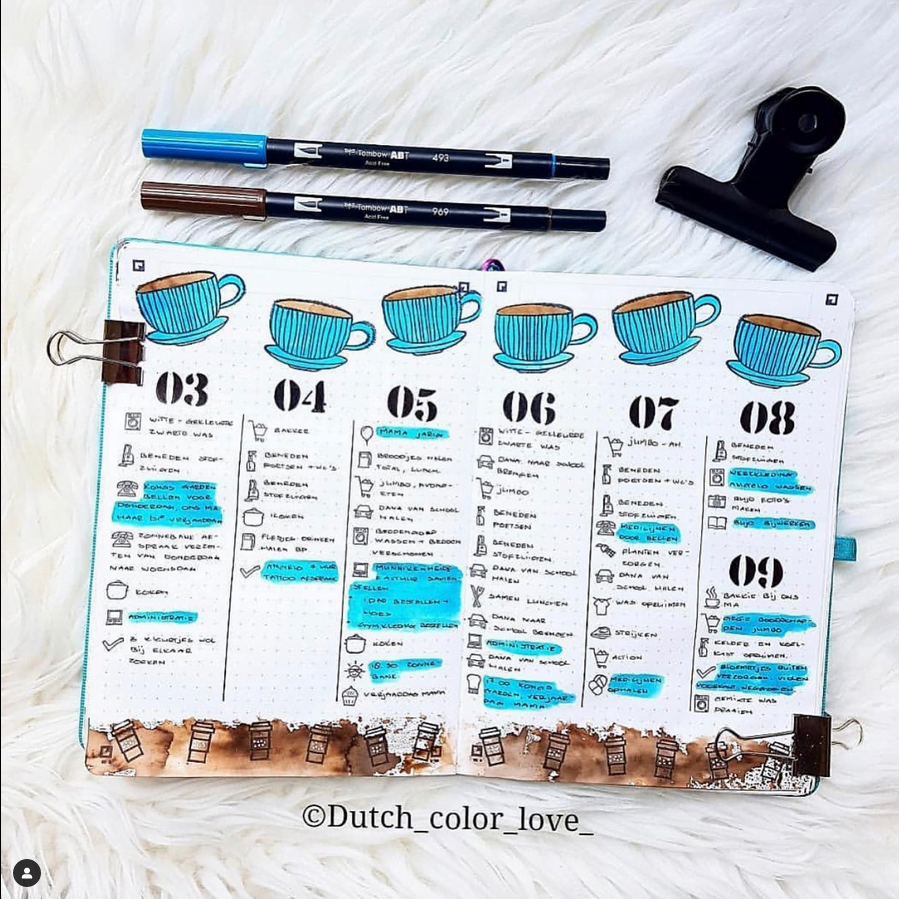 bullet journal tracker ideas